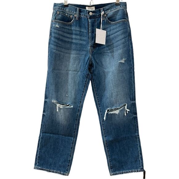NWT Pistola Carlie High Rise Classic Straight Distressed Ankle - Picture 2 of 7